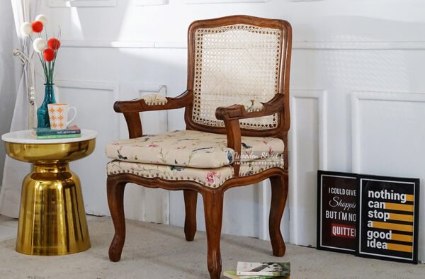 Kelvin Cane Arm Chair with Backrest