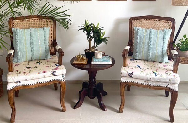 Kelvin Cane Arm Chair with Backrest