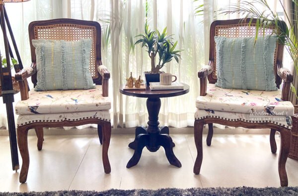 Kelvin Cane Arm Chair with Backrest