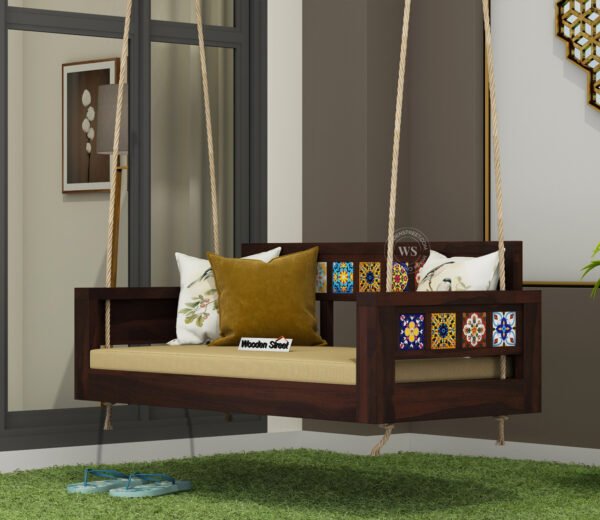Boho Wooden Swing Chair