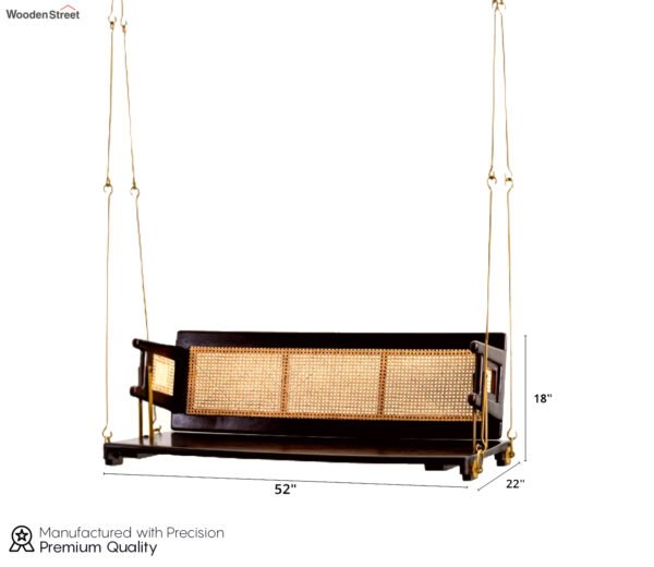 Davian Reversible Cane Wooden Swing