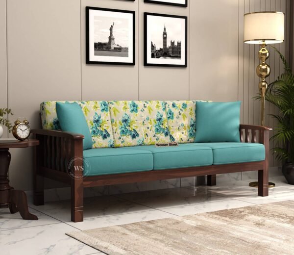 Olympia 3 Seater Wooden Sofa