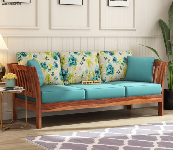 Raiden 3 Seater Wooden Sofa