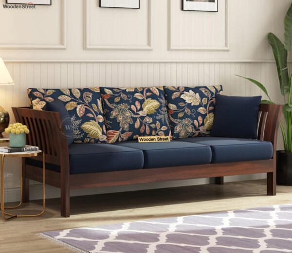 Raiden 3 Seater Wooden Sofa