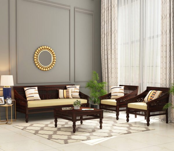 Alanis Wooden Sofa Set