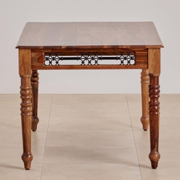 Kian Sheesham Wood 6-Seater Dining Set with Chairs - Brown