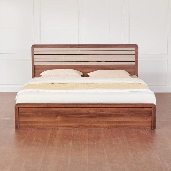 Leon Eldora Queen Bed with Hydraulic Storage - Brown