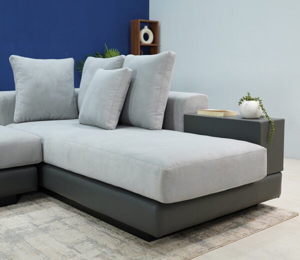Gracious L- Shape Right Aligned Fabric Sofa