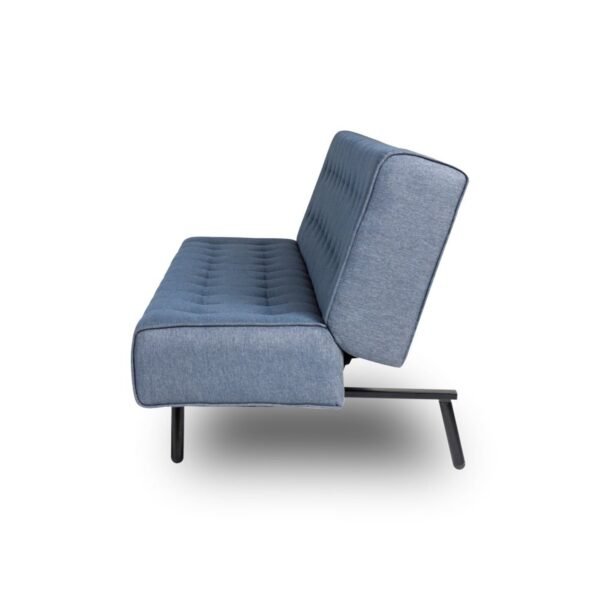 Naples Sofa cum Bed - Three Seater, Omega Blue