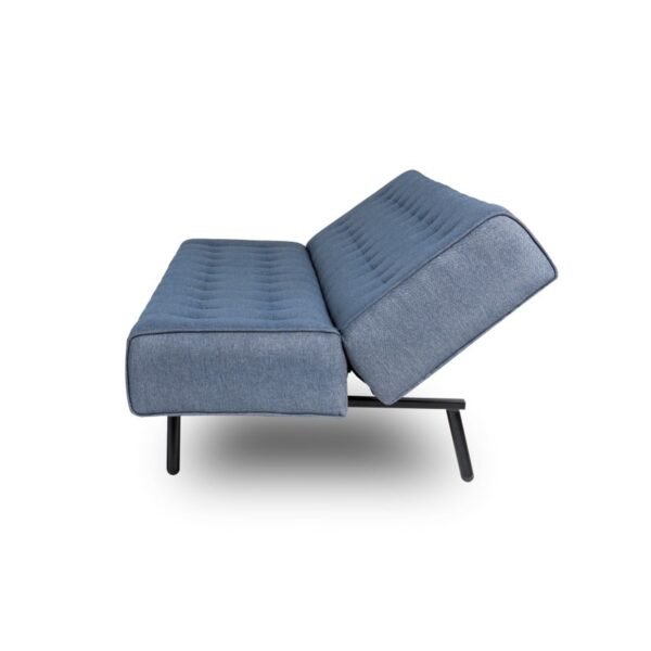 Naples Sofa cum Bed - Three Seater, Omega Blue
