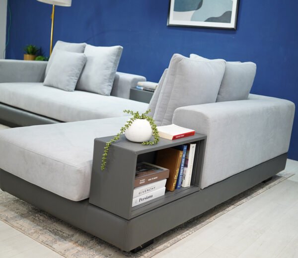 Gracious L- Shape Right Aligned Fabric Sofa