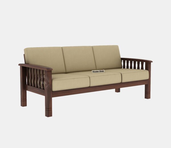 Olympia 3 Seater Wooden Sofa