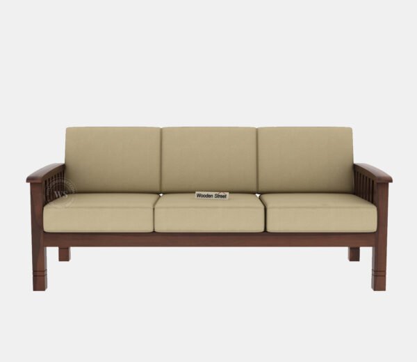 Olympia 3 Seater Wooden Sofa