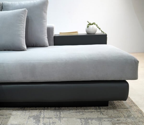Gracious L- Shape Right Aligned Fabric Sofa