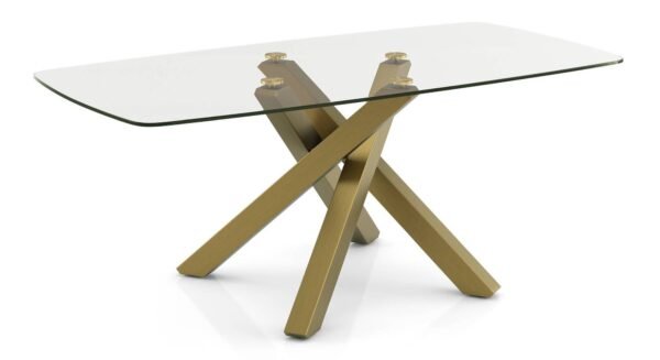 Zaida 6 Seater Glass Dining Table With Set Of 6 Olivia Dining Chairs