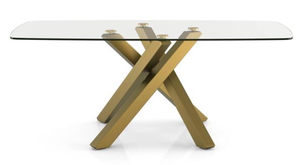 Zaida 6 Seater Glass Dining Table With Set Of 6 Olivia Dining Chairs