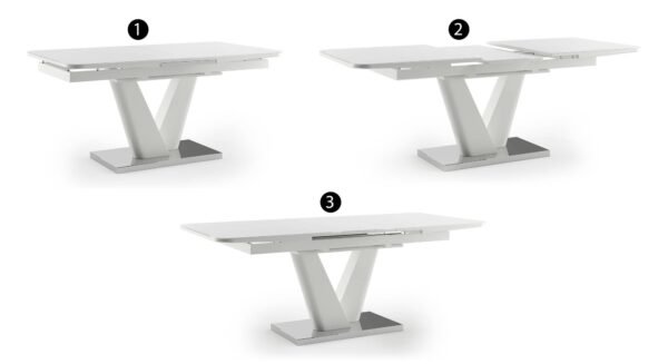 Caribu 4 to 6 Extendable - Ingrid (Fabric) 6 Seater Dining Table Set