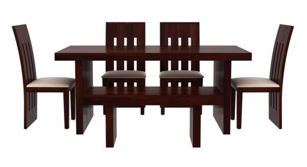 Asher Six Seater Dining Set With Bench
