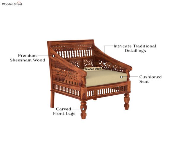Alanis Wooden Sofa Set