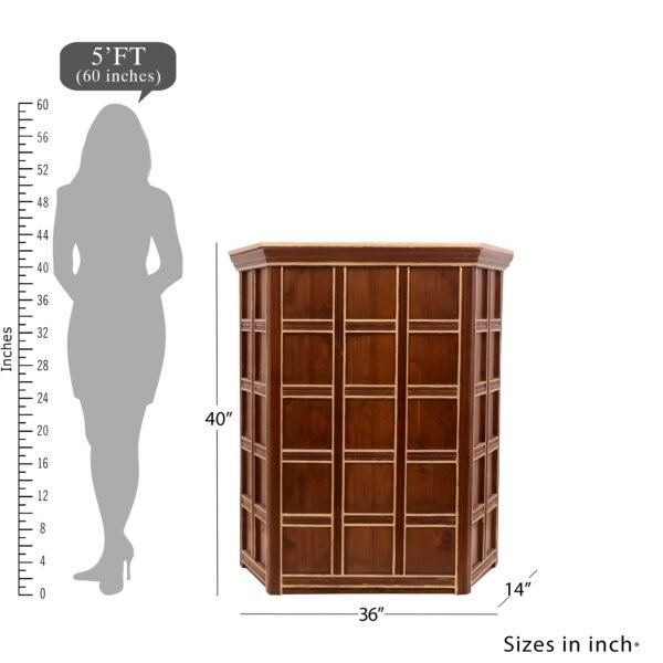 Compact Wooden Bar Cabinet