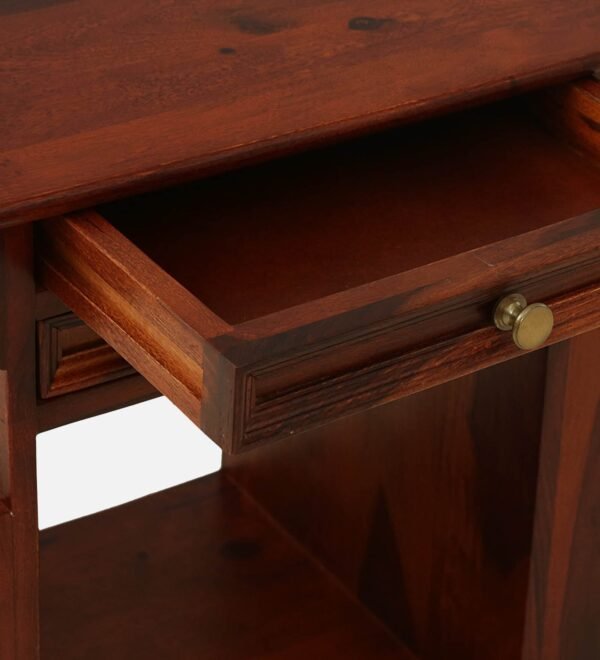 Anderby Sheesham Wood End Table In Honey Oak Finish