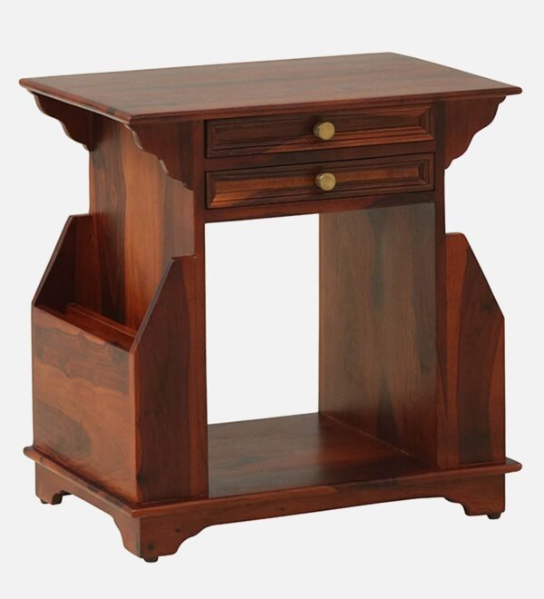 Anderby Sheesham Wood End Table In Honey Oak Finish