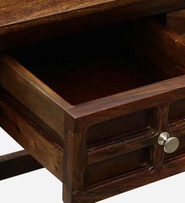 Bushley Sheesham Wood Writing Table in Scratch Resistant Provincial Teak Finish