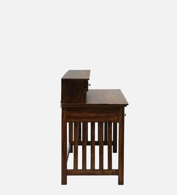 Bushley Sheesham Wood Writing Table in Scratch Resistant Provincial Teak Finish