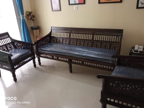Alanis Wooden Sofa Set