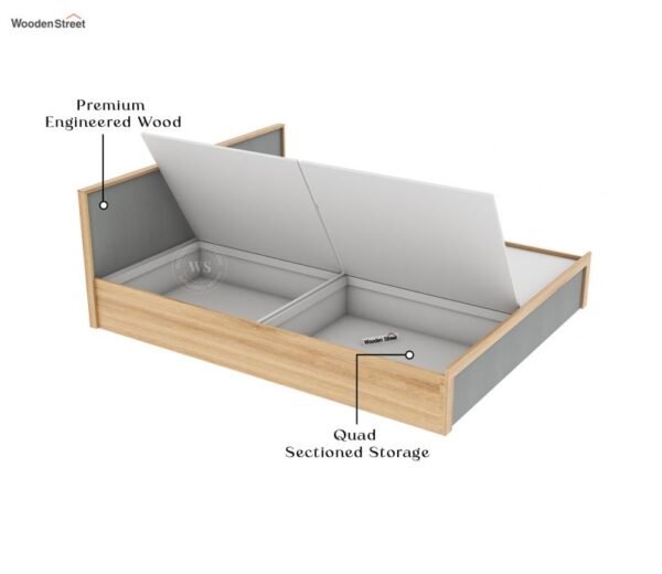 Vespera Engineered Wood Bed With Box Storage