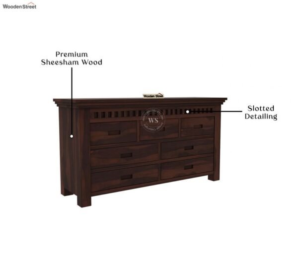 Adolph 7-Drawer Wooden Chest Of Drawers