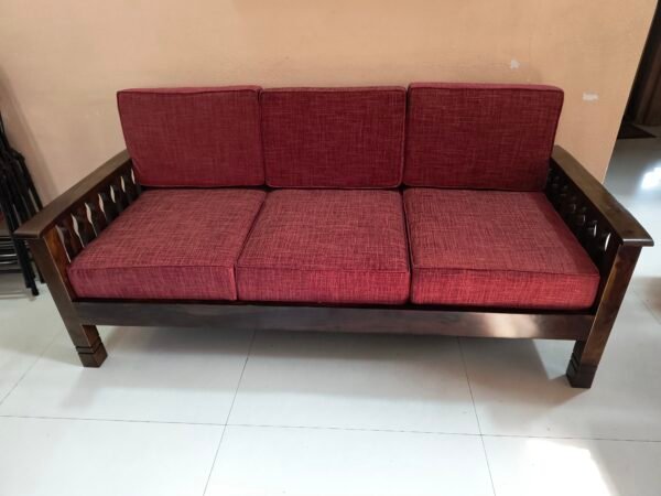 Olympia 3 Seater Wooden Sofa