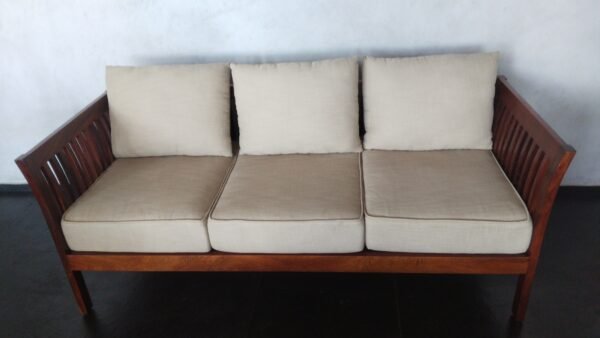 Raiden 3 Seater Wooden Sofa
