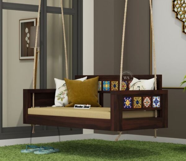 Boho Wooden Swing Chair