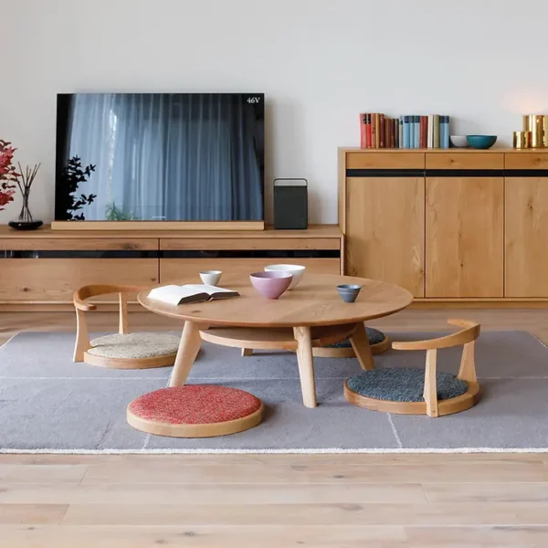 Rian Teak Wood Floor Yoga Tatami Chair