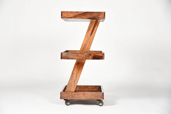 Naija Sheesham Wood Trolley