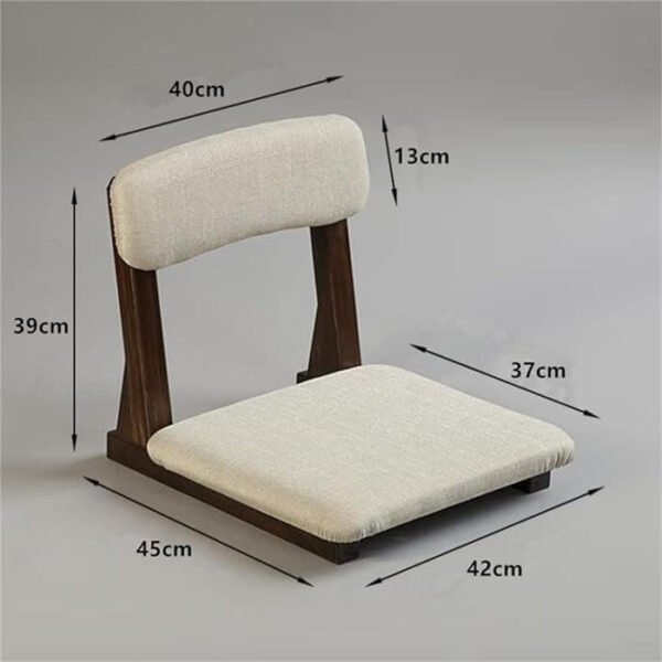 Prayan Teak Wood Floor Yoga Tatami Chair undefined