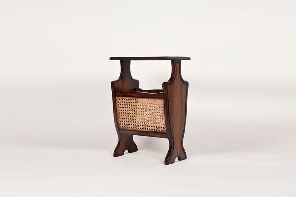 Gayesha Teak Wood Table Cum Magazine Holder
