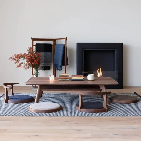 Rian Teak Wood Floor Yoga Tatami Chair