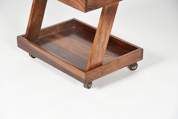 Naija Sheesham Wood Trolley