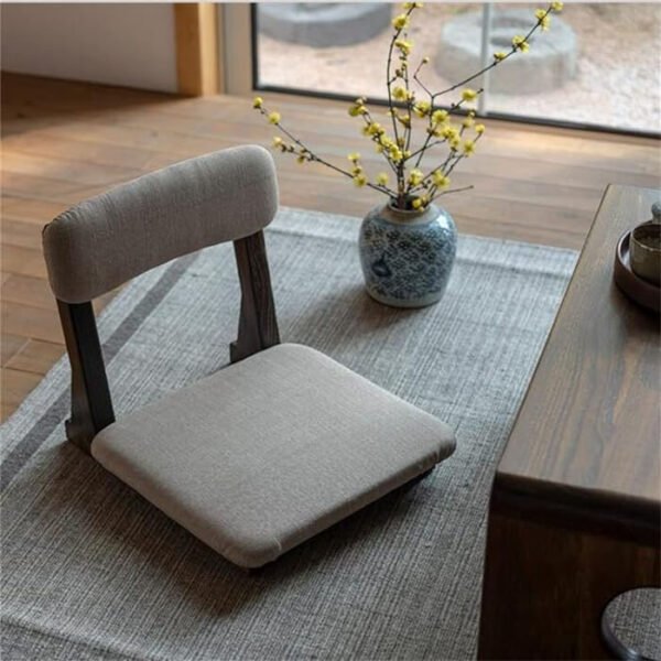 Prayan Teak Wood Floor Yoga Tatami Chair undefined
