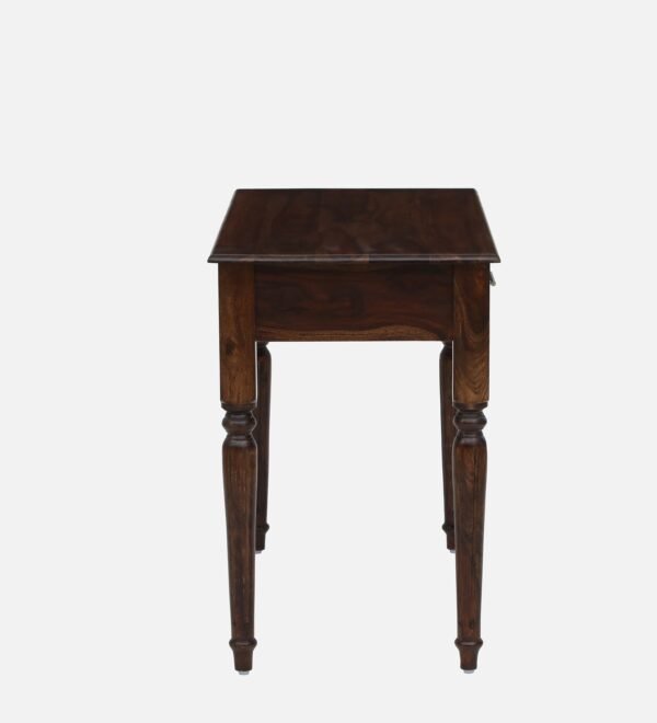 Sheraton Sheesham Wood Writing Table In Provincial Teak Finish With Drawers