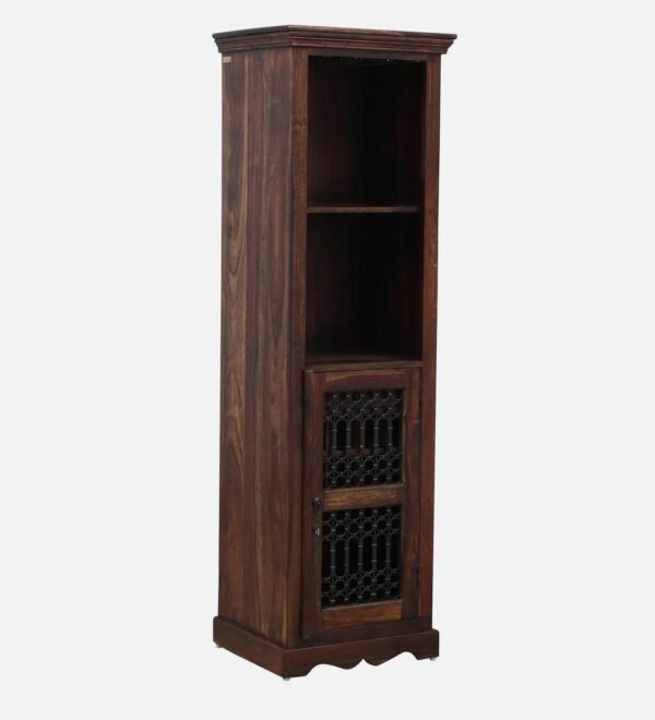 Stafford Sheesham Wood Bar Cabinet In Provincial Teak