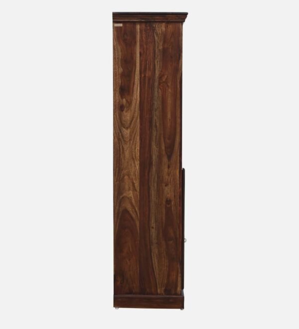 Stafford Sheesham Wood Bar Cabinet In Provincial Teak