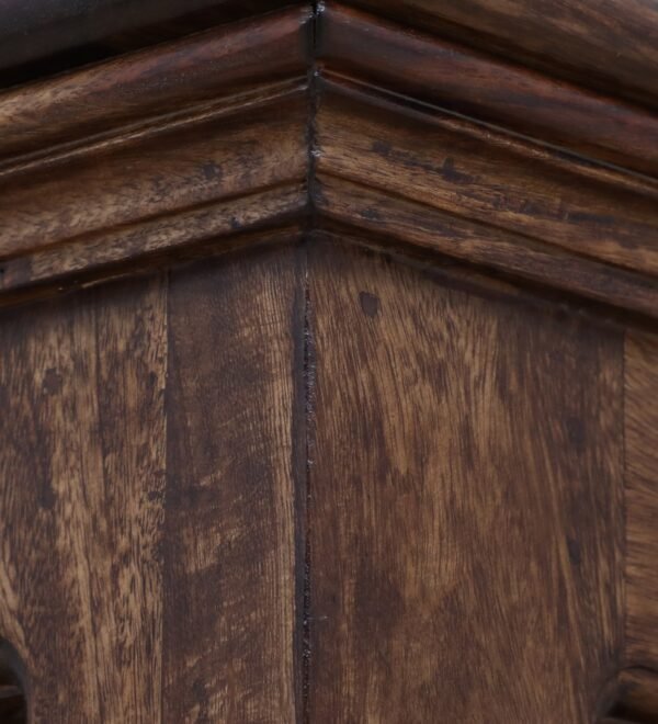 Stafford Sheesham Wood Book Shelf In In Scratch Resistant Provincial Teak Finish