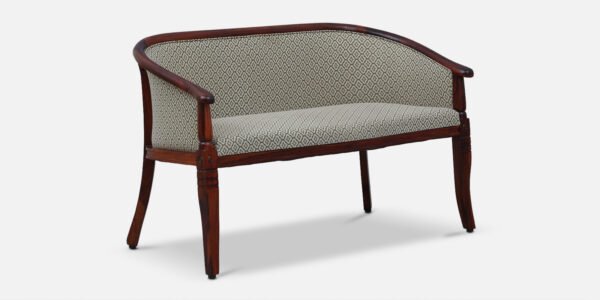 Stalley Sheesham Wood 2 Seater Sofa In Scratch Resistant Honey Oak Finish