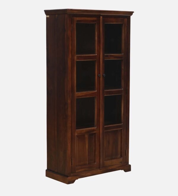Stanfield Sheesham Wood Crockery Unit in Scratch Resistant Provincial Teak Finish